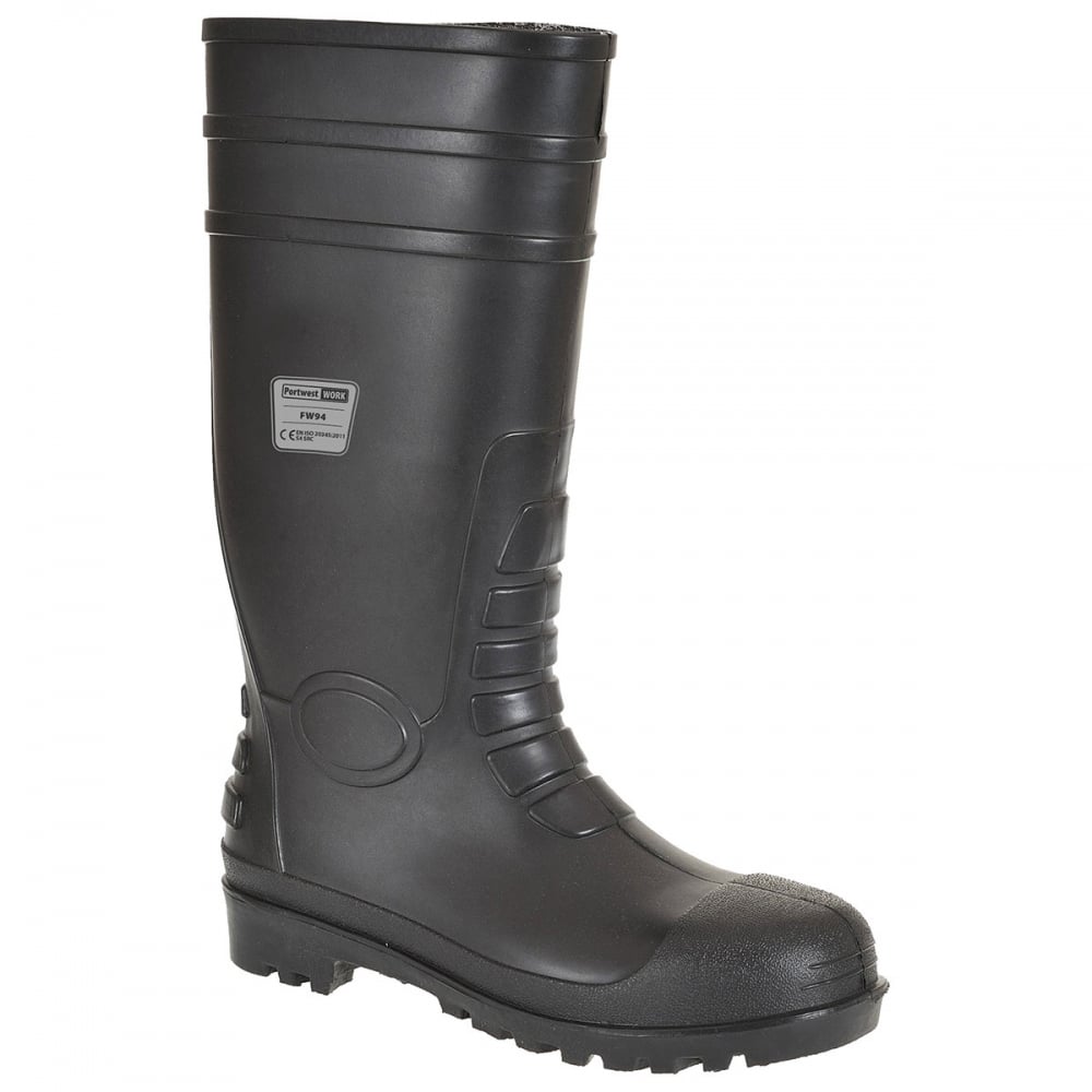 FW94 Classic Safety Wellington S4 Black 6.5 *One Size Only - Outlet Store*