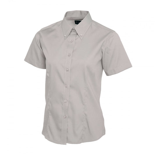 UC704 Ladies Pinpoint Oxford Half Sleeve Shirt