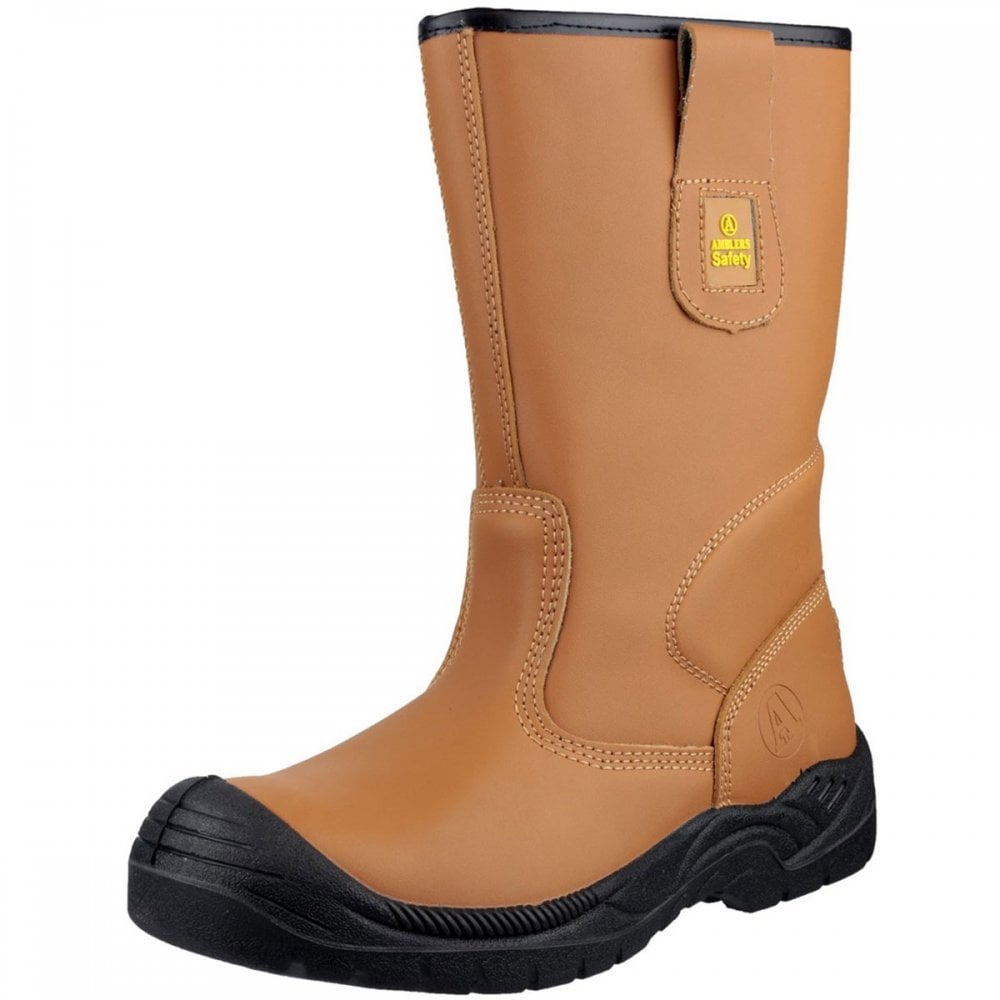 FS142 Water Resistant Pull On Safety Rigger Boot UK5 - EU38 - US6 Tan *One Size Only - Outlet Store*