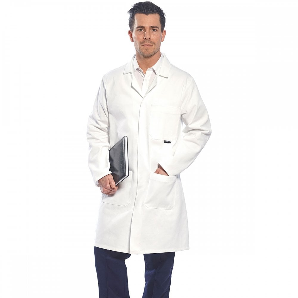 Cotton Coat White M *One Size Only - Outlet Store*
