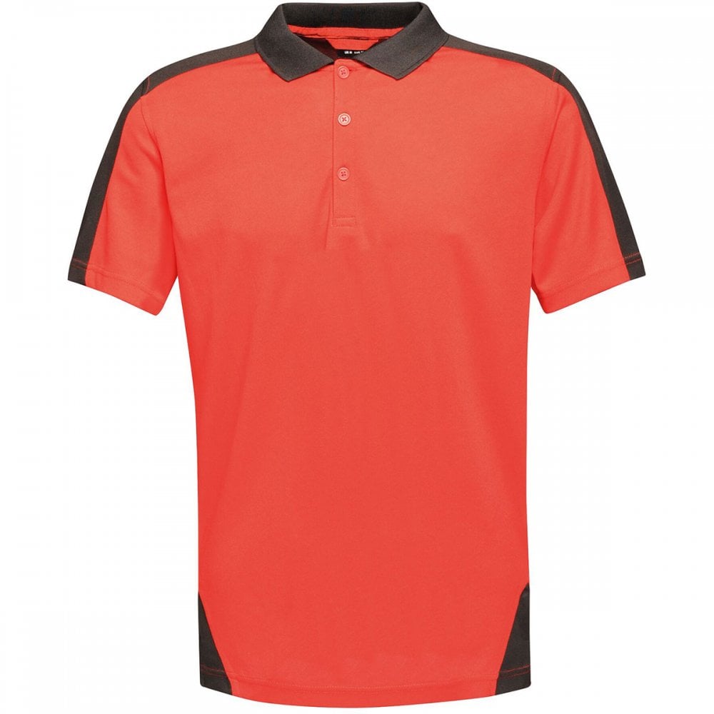 TRS174 Mens Contrast Coolweave Quick Wicking Polo Shirt
