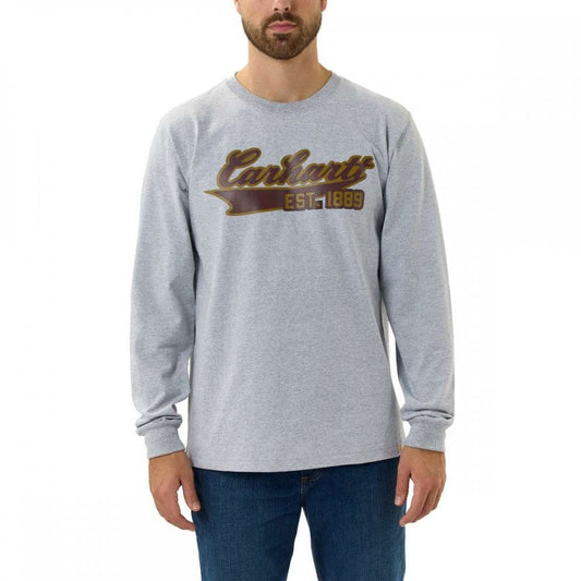 105612 Script Graphic T-Shirt Long Sleeve