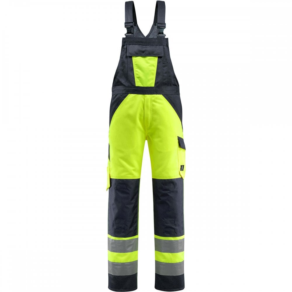 15969 Gosford Safe Light Bib & Brace With Kneepad Pockets