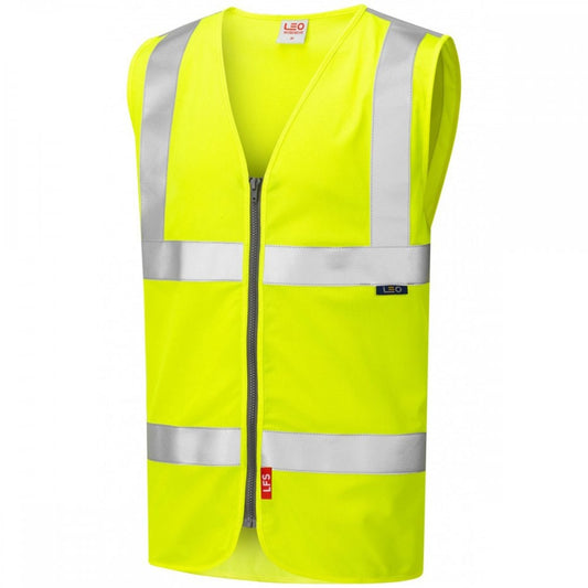 W23 Meeth ISO 20471 Class 2 Limited Flame Spread Zip Waistcoat (EN 14116)
