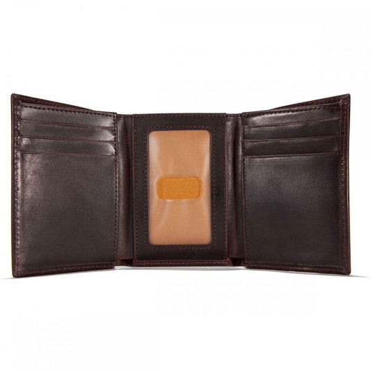B0000219 Oil Tan Leather Trifold Wallet