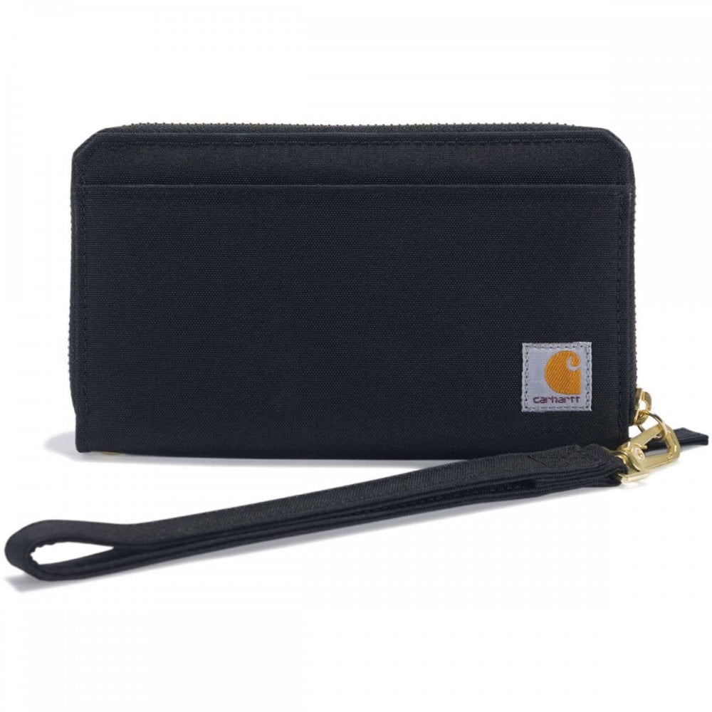 B0000246 Womens Nylon Duck Lay-Flat Clutch Wallet Black One Size *One Size Only - Outlet Store*