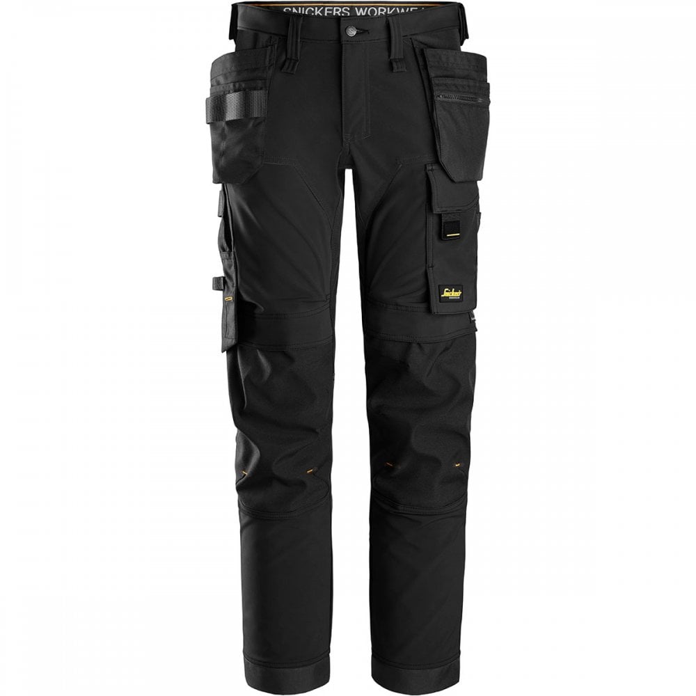 6275 AllroundWork 4-way Stretch Trousers With Holster Pockets Black 32" 31" *One Size Only - Outlet Store*