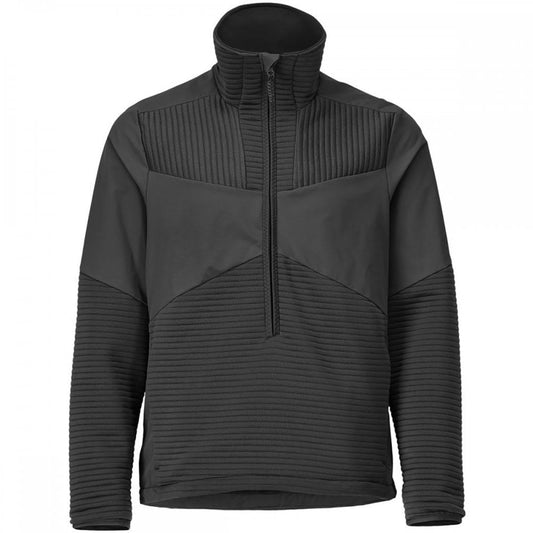 22005 Windproof Fleece Jumper with half zip and lining