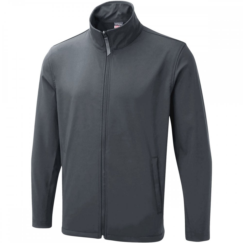 UX10 The UX Printable Soft Shell Jacket Light Grey M *One Size Only - Outlet Store*