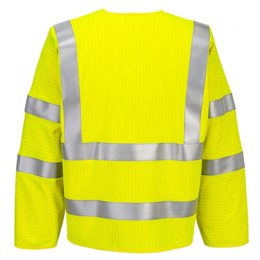 FR616 Bizflame Hi-Vis FR Long Sleeve Zip Vest