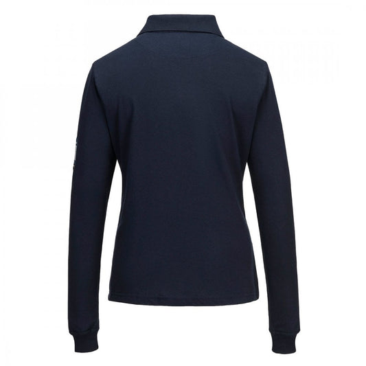 FR758 Modaflame Knit FR Women's Long Sleeve Polo Shirt