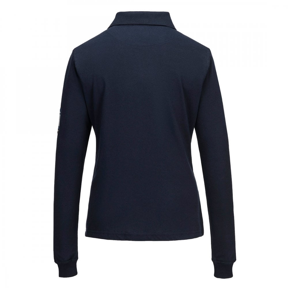 FR758 Modaflame Knit FR Women's Long Sleeve Polo Shirt