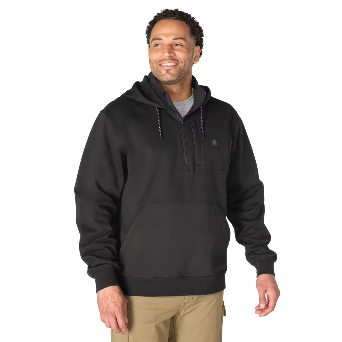 Rain Defender™ Water Repellent Steel Bridgeport 1/2 Zip Hooded Sweatshirt
