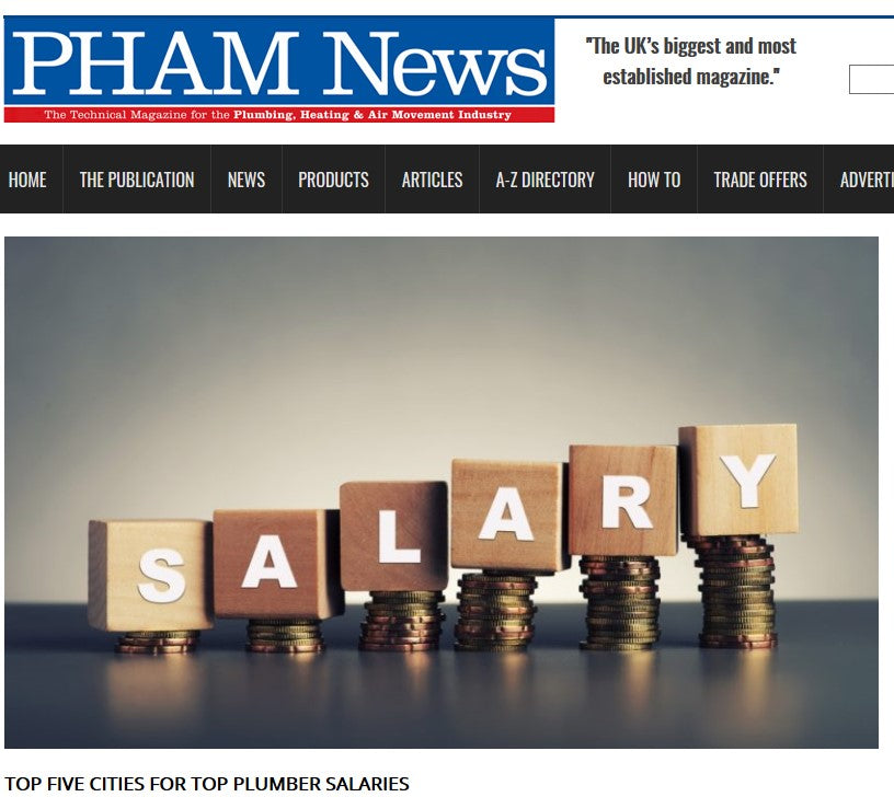 Top UK five cities for top plumber salaries
