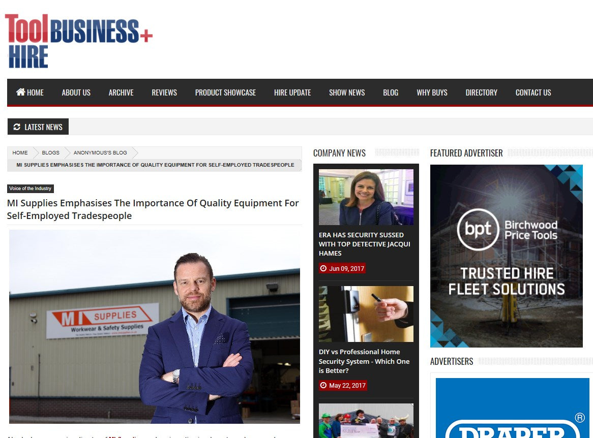 The Importance Of Quality Equipment For Self Employed Tradespeople