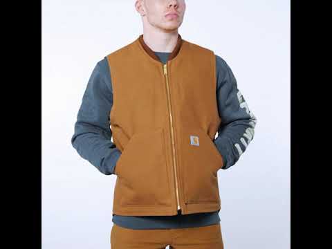 V01 Duck Leisure Quilted Mens Zip Arctic Vest Jacket Top