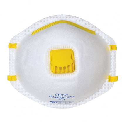P1V Valved Disposable Respirator Mask Pack 10