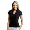KK770 Ladies' Corporate Short Sleeve V-Neck Mandarin Collar Top