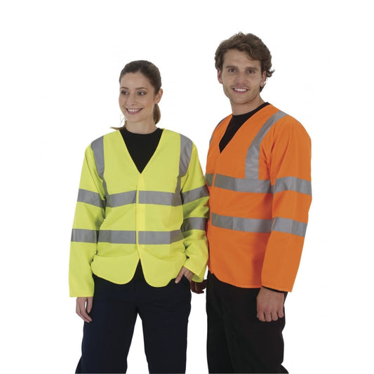 HVJ200 Hi-Vis Long Sleeve Waistcoat