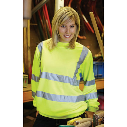 HVJ510 Hi Visibility Heavyweight Sweatshirt
