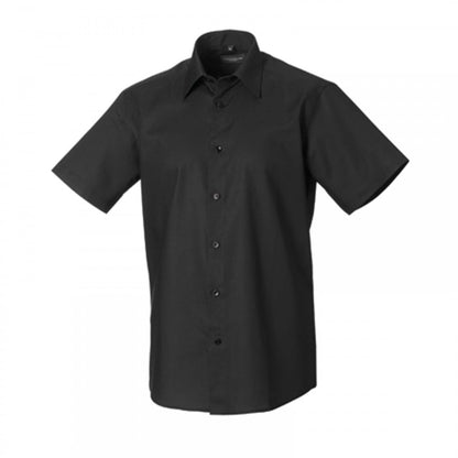 923M Men's Short Sleeve Easy Care Tailored Oxford Shirt