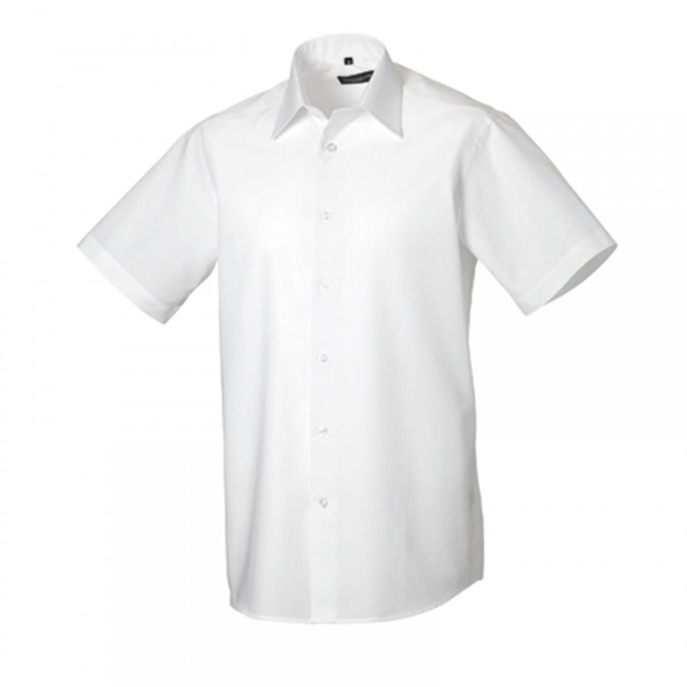 923M Men's Short Sleeve Easy Care Tailored Oxford Shirt