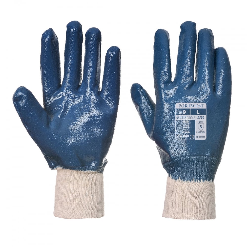 Nitrile Knitwrist Glove