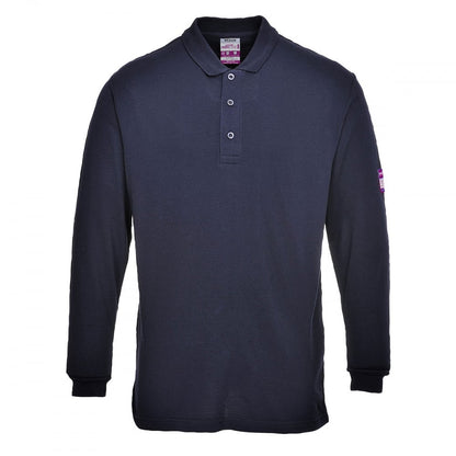 FR10 Flame Resistant Antistatic Long Sleeve Polo Shirt