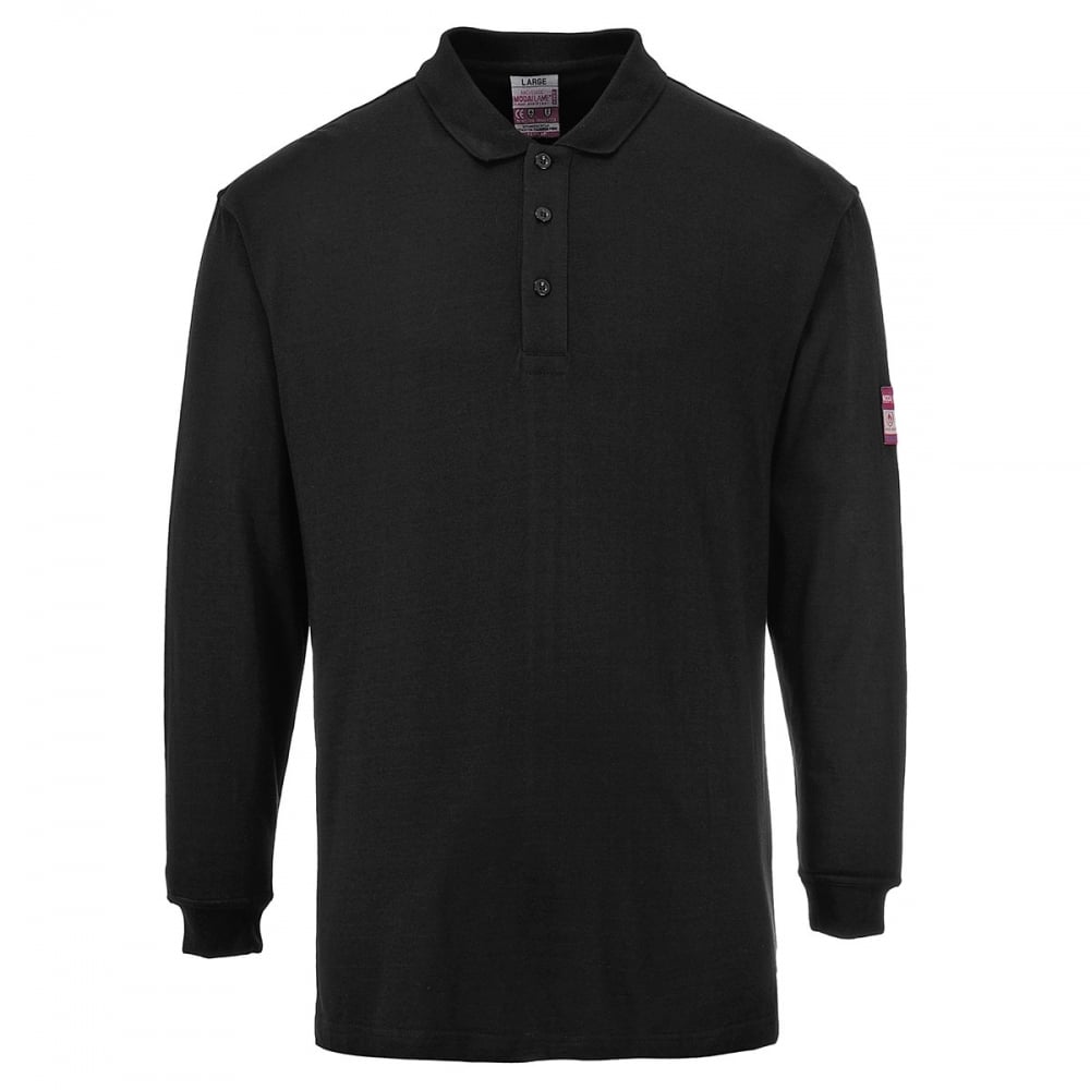 FR10 Flame Resistant Antistatic Long Sleeve Polo Shirt
