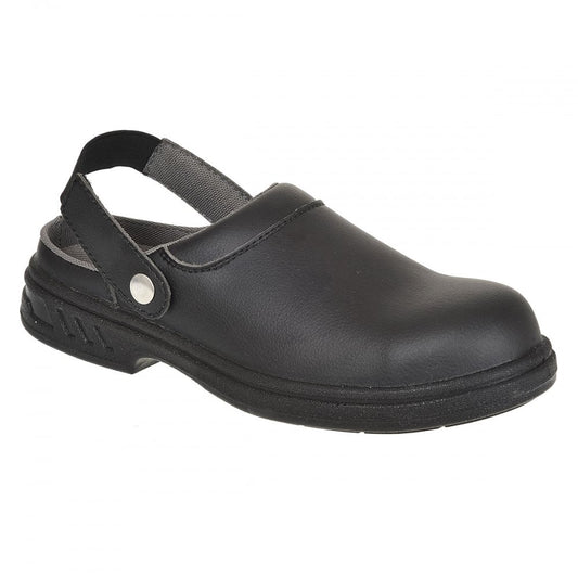 FW82 Steelite Safety Clog SB AE WRU (Vegan Friendly) Black 6 *One Size Only - Outlet Store*