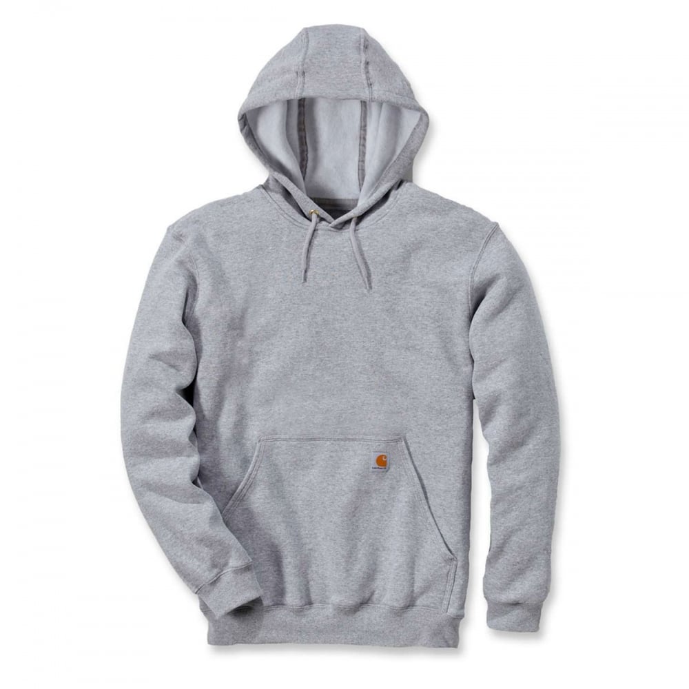 Carhartt K121 Iconic Midweight Overhead Hooded Sweatshirt Heather Grey S *One Size Only - Outlet Store*
