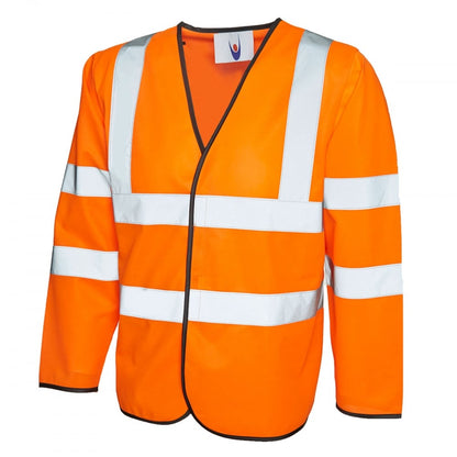 UC802 Long Sleeve Hi Vis Safety Waistcoat