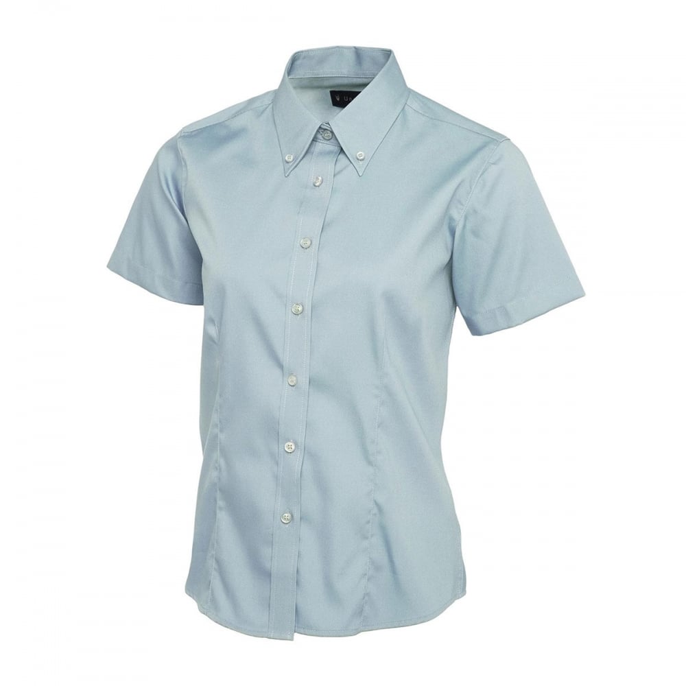 UC704 Ladies Pinpoint Oxford Half Sleeve Shirt