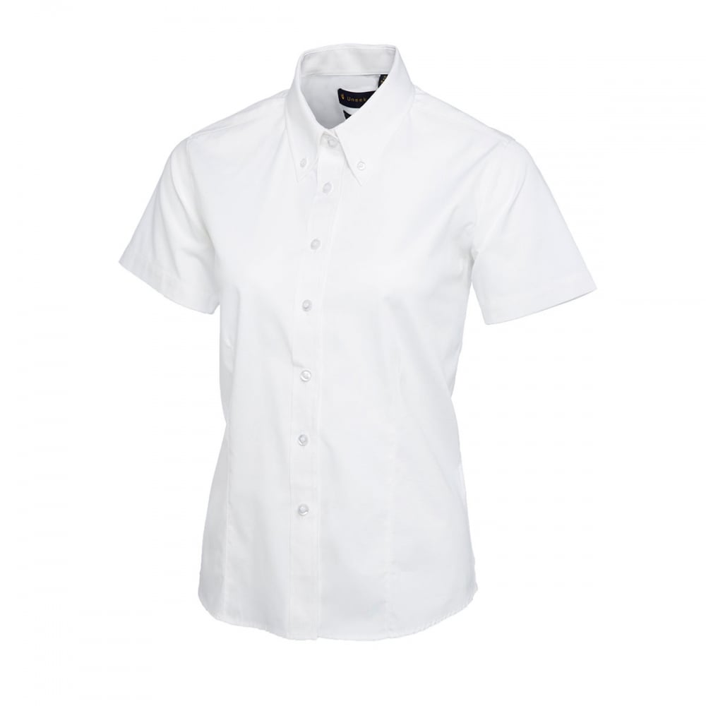 UC704 Ladies Pinpoint Oxford Half Sleeve Shirt