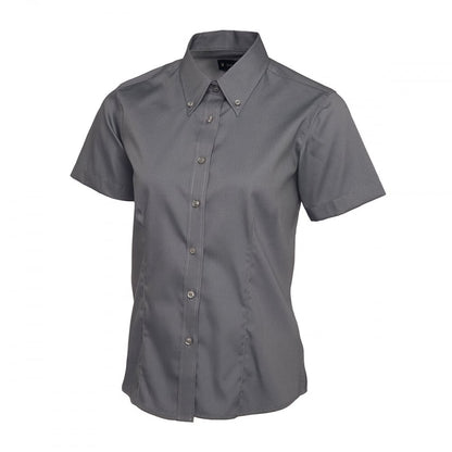 UC704 Ladies Pinpoint Oxford Half Sleeve Shirt