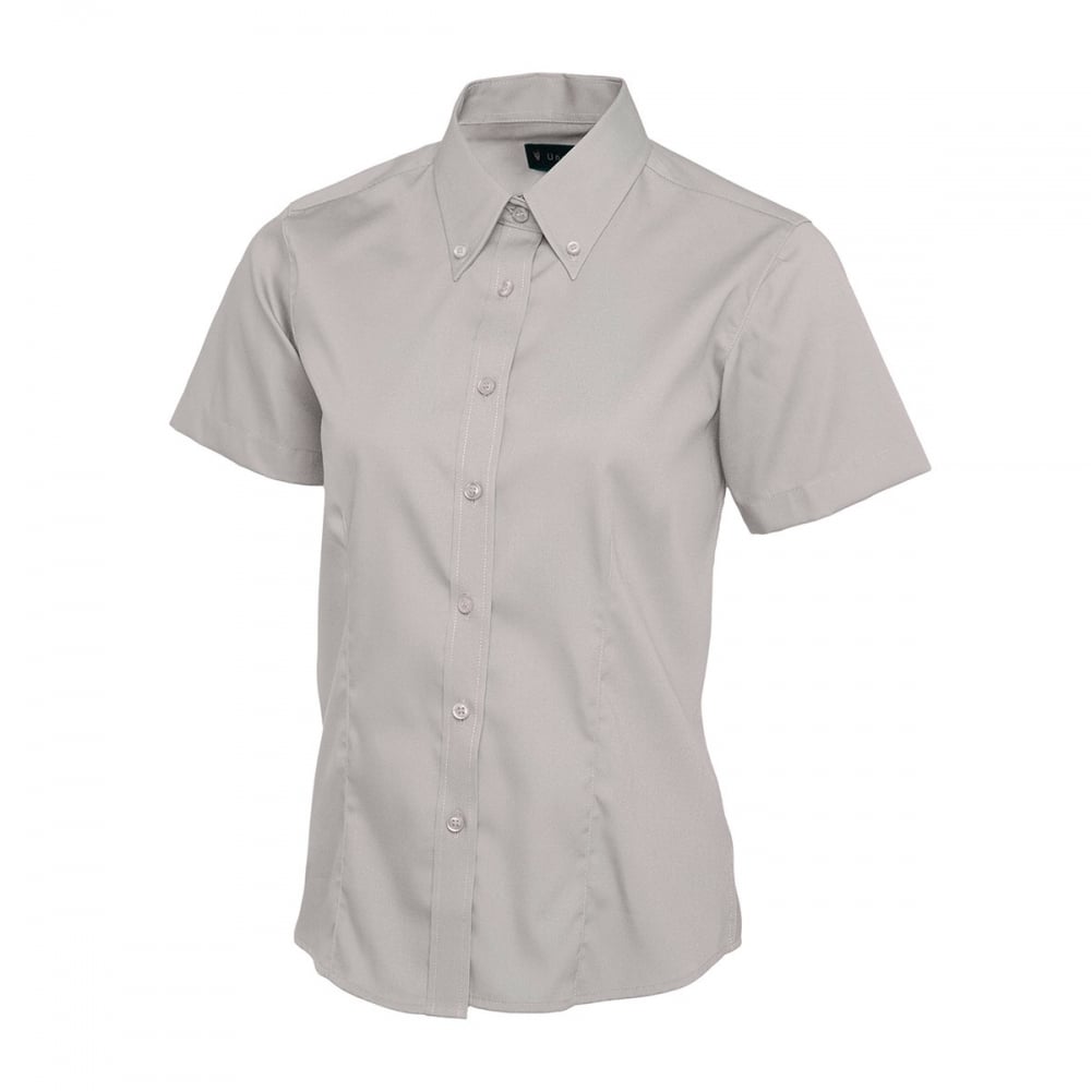UC704 Ladies Pinpoint Oxford Half Sleeve Shirt