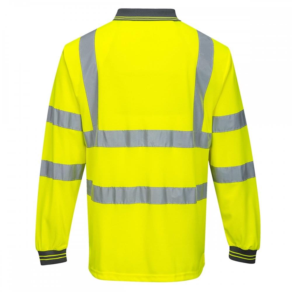 Hi Visibility Polo Shirt Long Sleeved