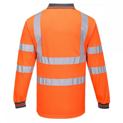 Hi Visibility Polo Shirt Long Sleeved