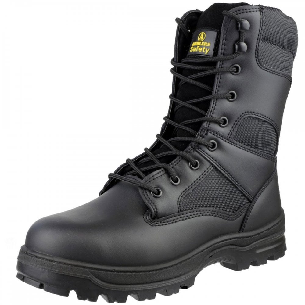 FS008 Water Resistant Hi leg Lace Up Safety Boot - Wide Fitting