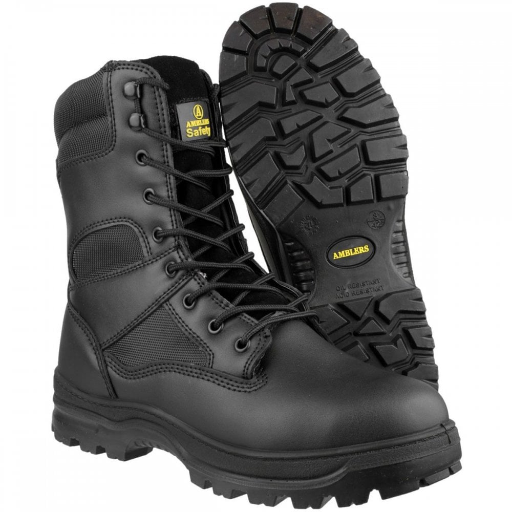 FS008 Water Resistant Hi leg Lace Up Safety Boot - Wide Fitting