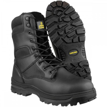 FS008 Water Resistant Hi leg Lace Up Safety Boot - Wide Fitting