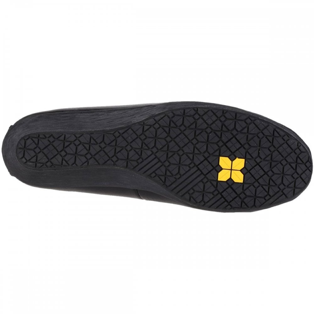 FS107 Antibacterial Memory Foam Slip on Wedged Safety Court Shoe