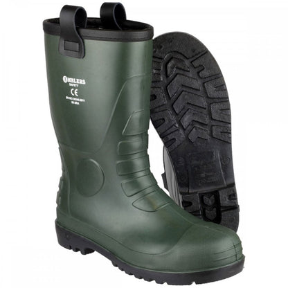 FS97 PVC Rigger Boot - Fur Lined Wellington