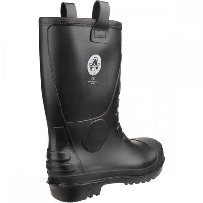 FS90 Waterproof PVC Pull on Safety Rigger Boot - Fur Lined Wellington