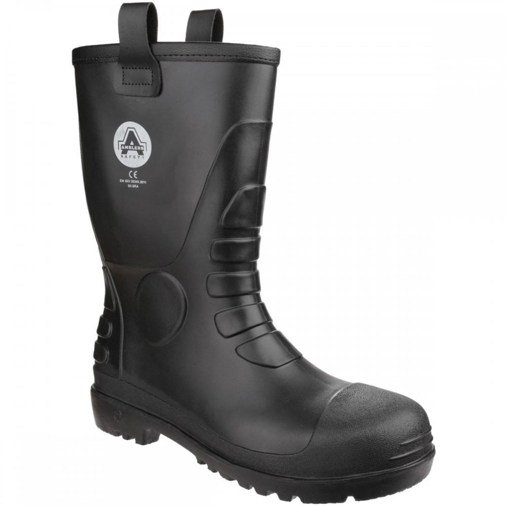 FS90 Waterproof PVC Pull on Safety Rigger Boot - Fur Lined Wellington