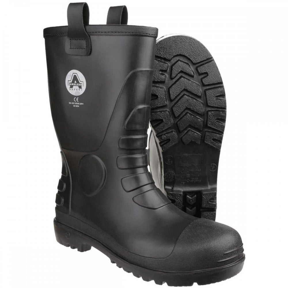 FS90 Waterproof PVC Pull on Safety Rigger Boot - Fur Lined Wellington