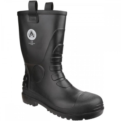 FS90 Waterproof PVC Pull on Safety Rigger Boot - Fur Lined Wellington