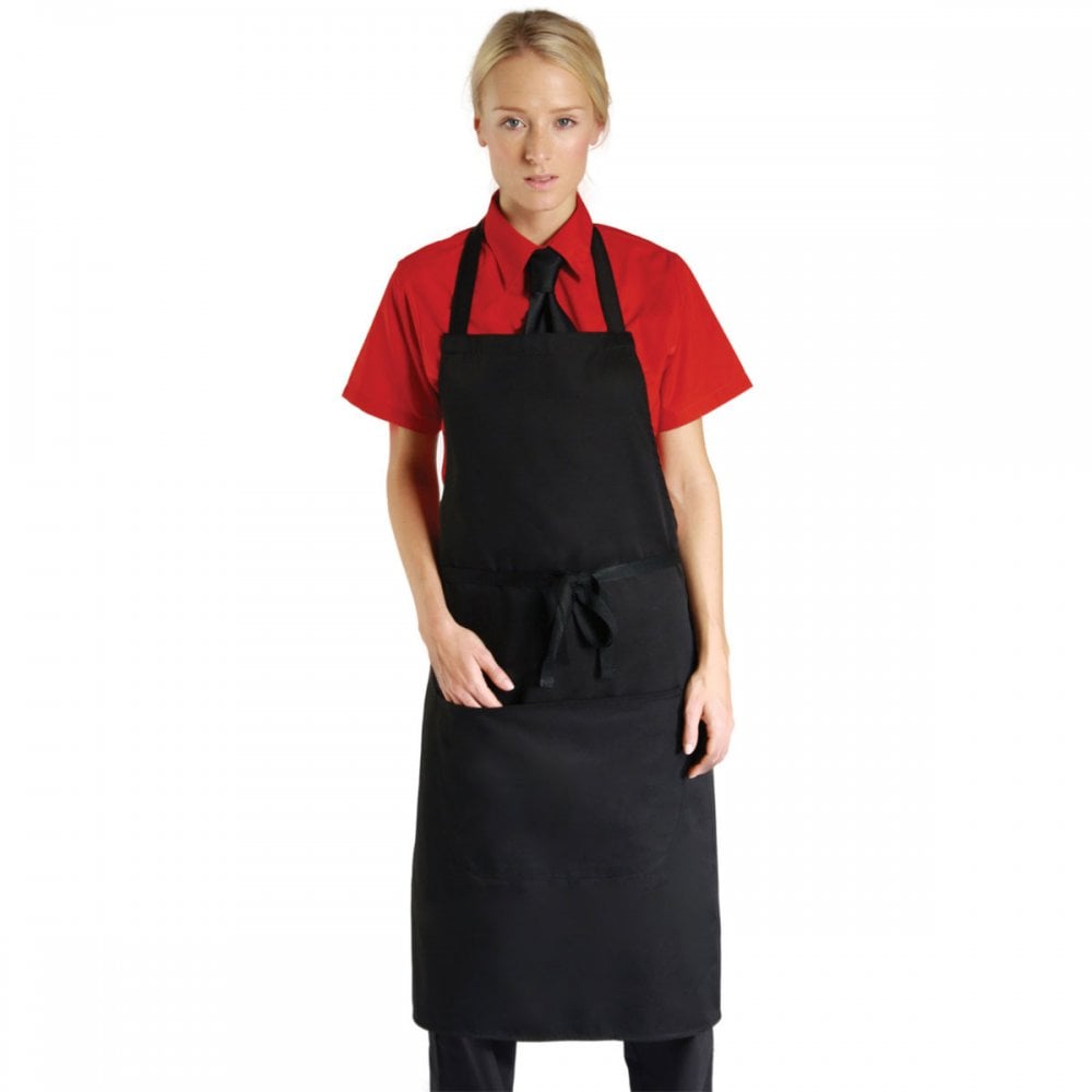 DP55CNQ Economy Bib Apron With Pocket