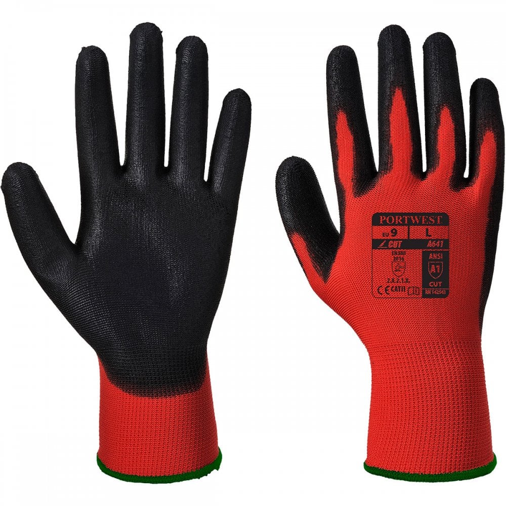 Red Cut Glove - PU