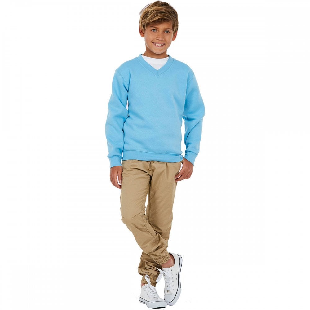 UC206 Childrens Classic V-Neck Sweatshirt